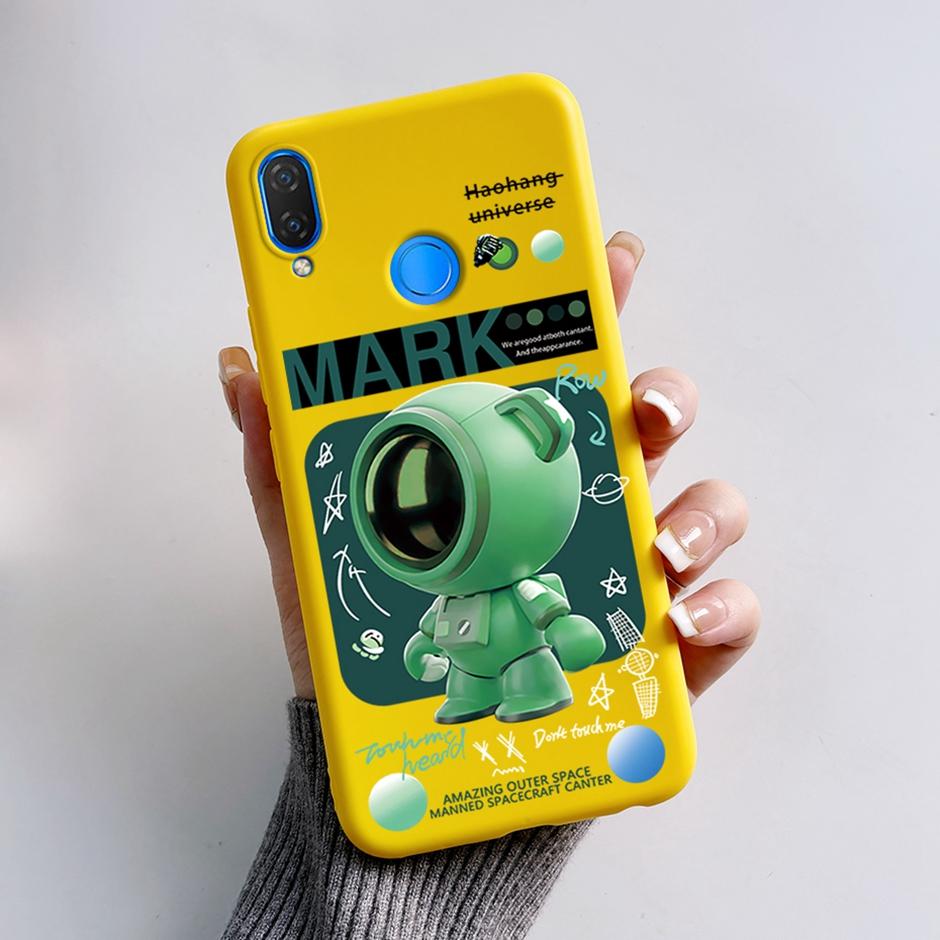 Cute Rabbit Photograph Phone Case For Honor 10 Lite Liquid Silicone Cover Shell For Huawei P smart 2019 Graffiti Bumper