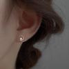 Korean Style Star and Moon Hollow Stud Earrings for Women - Unique Temperament Design