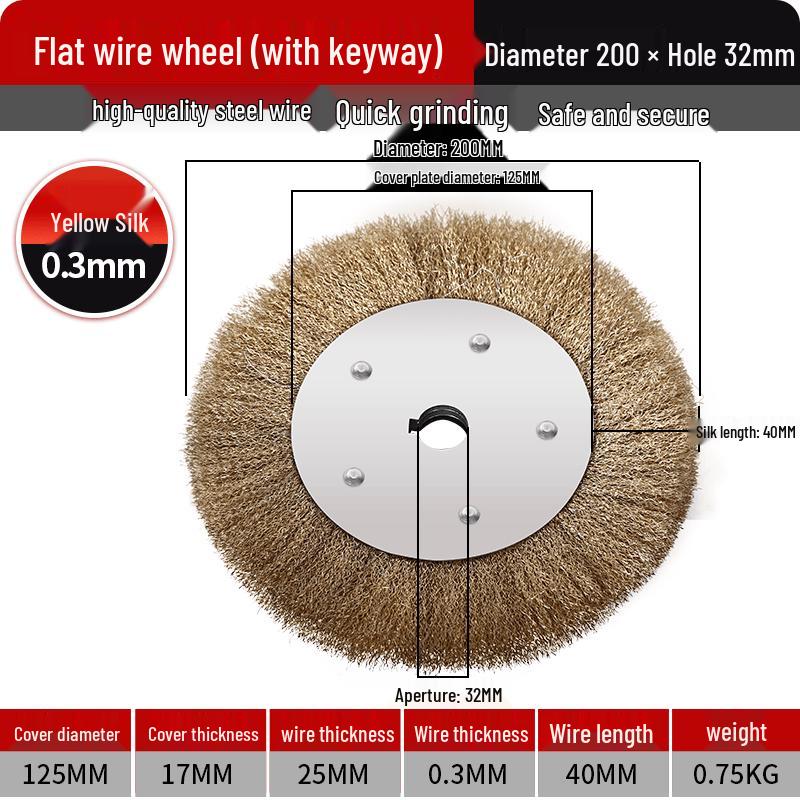 

Flat Steel Wire Grinding Brush Wheel