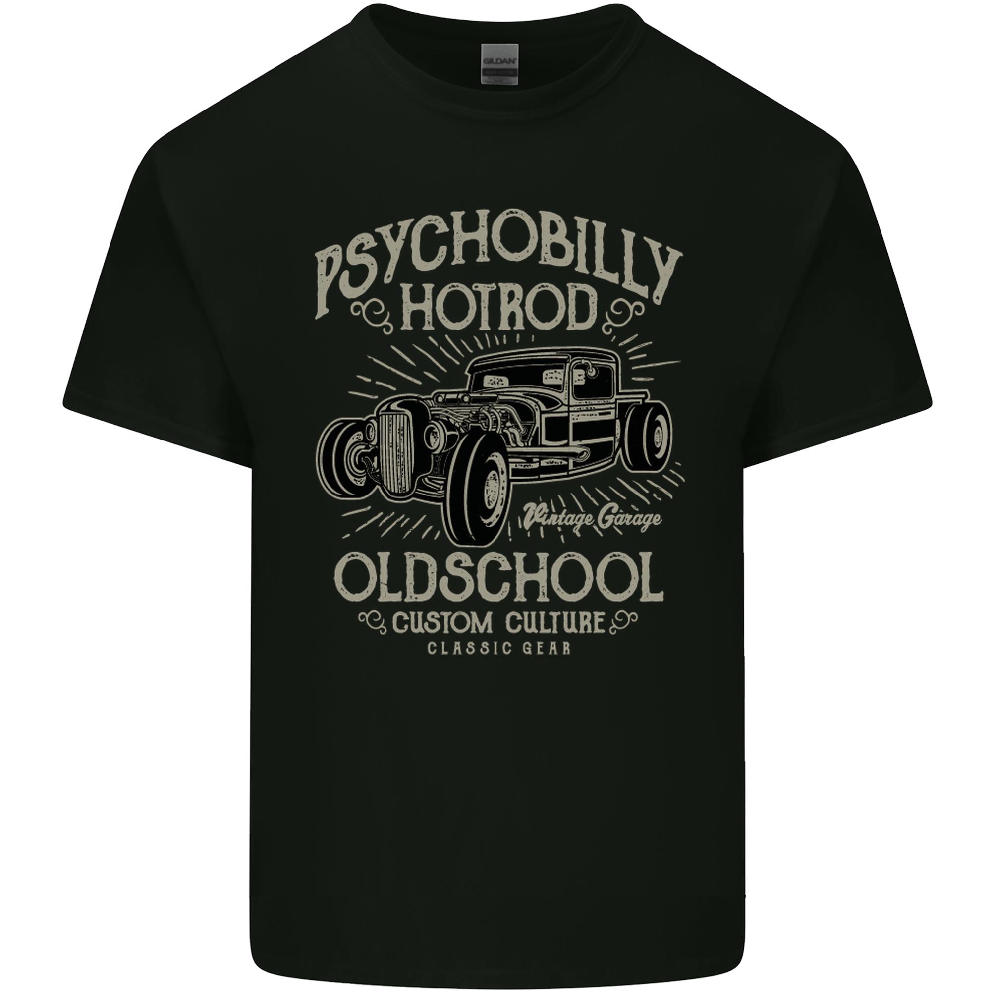 Psychobilly Hotrod Hot Rod Dragster Unisexs Light Cotton TShirt S