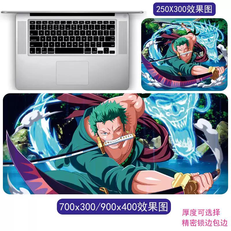 Cartoon Anime ONE PIECE Mouse Pad Oversized One Piece Roronoa Zoro Monkey D. Luffy Animation Game Office Computer Desk Mat Two-dimensional Peripheral