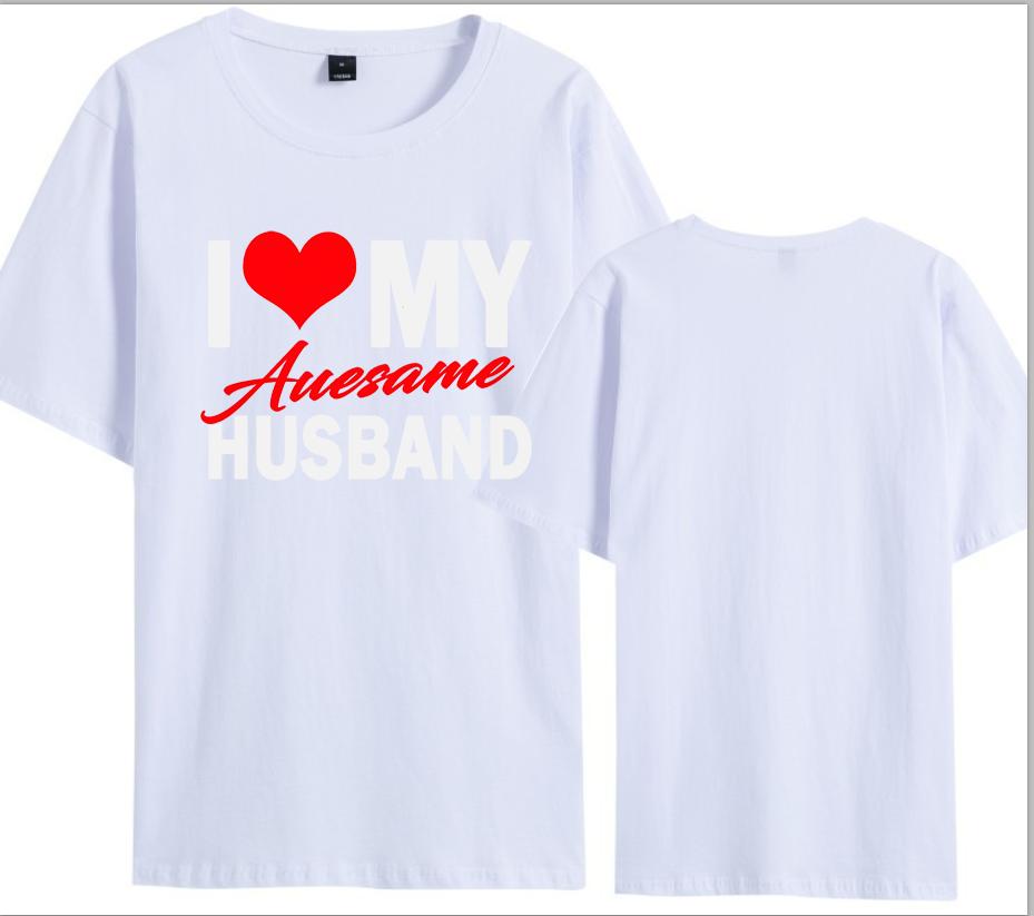 I Love My Awesome Wife Husband T Shirts Honeymoon Couple Outfits Dating Couples Anniversary Gifts Unisex Women Oversized Tops Tee