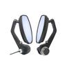 1 Pair Motorcycle Rearview Mirror Scooter Motocross Rearview Mirrors Electrombile Back Side Convex Mirror Universal 22mm