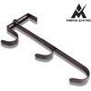 2 Pcs Adjustable Pool Pole Hanger with 6 Hooks Heavy Duty Fence Hook with Screws for Poles Swimming Pool Accessories Home Garden