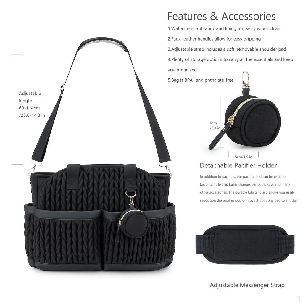 Wickeltasche Wickeltasche Mama Papa Geschenk Vielseitig Tragbar Wasserdicht Aufbewahrung für das Nötigste Handtasche