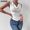 Women's Fashion Casual Summer Spring Solid Color Print Sleeveless V-Neck Blouses & Shirts