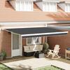 VidaXL Automatic Retractable Awning Anthracite 450x300 Cm 3330868
