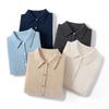 Women's 100% Cashmere Polo Neck Sweater - Versatile Autumn/Winter Knitwear Cardigan Blouse