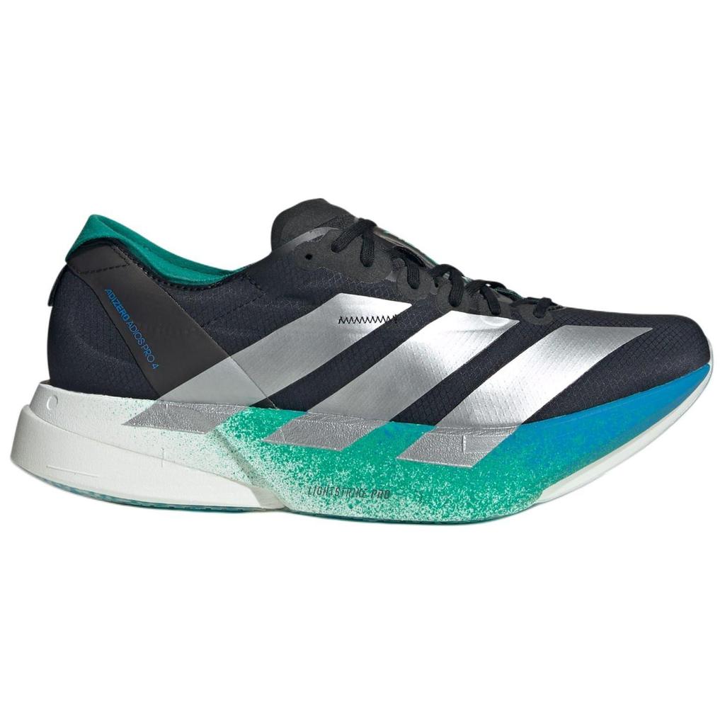 adidas Adizero Adios Pro 4 Negru Argintiu Verde Glorie Pantofi Sport Bărbați Negru-Core Argintiu-Mat JR6365