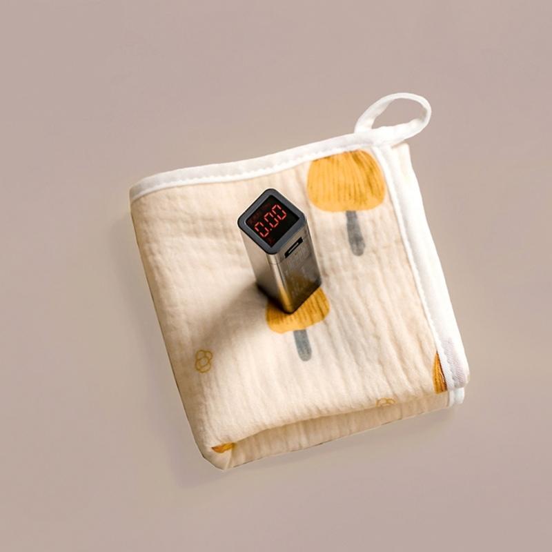 Baby Infant Cotton Wiping Towel Baby Face Towel Washcloths Nursing Towel Saliva Wipe with Cartoon Pattern 25x50cm