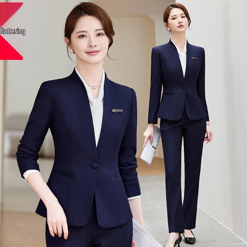 Women's Autumn 2025 Goddess Style Long Sleeve Suit Jacket for Professional Workplace and Interviews