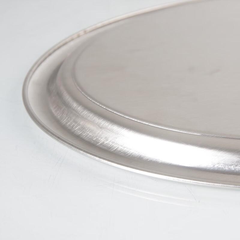German-Style Stainless Steel Serving Plate