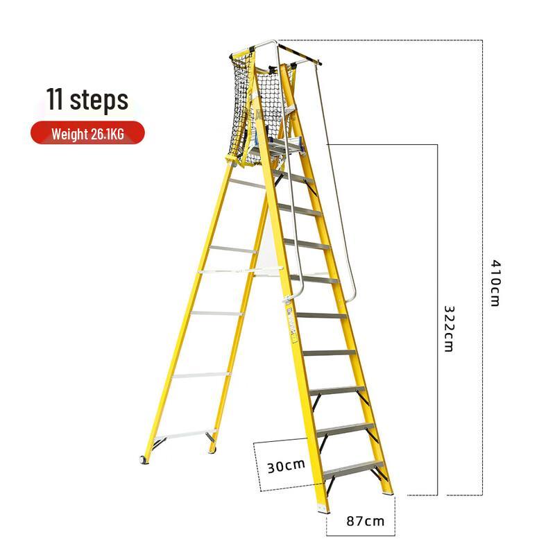 Guyin Fiberglass Insulated Folding Platform Ladder