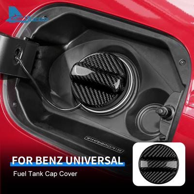 Real Hard Carbon Fiber Cover Universal For Mercedes Benz C300 C63S E63S E55 AMG GTS CL CLA CLK W209 CLS C218 Car Fuel Tank Cap