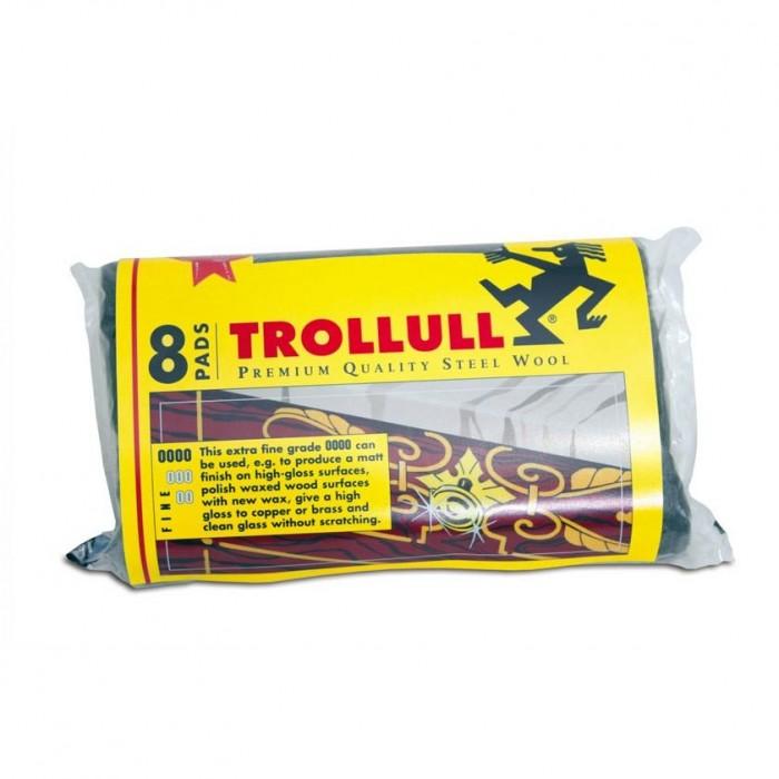 Trollull Grade 00 Scouring Pads (Pack of 8)