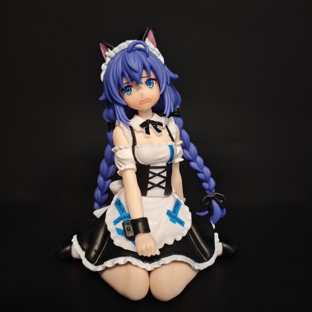 Mushoku Tensei Roxy Migurdia Maid Outfit Anime Figure Standing Kneeling Pose Cute Cat Ear Maid Dress Model Toy Desktop Deco Gift