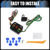 INFINAUTO Powered 3-to-2 Wire Splice In Trailer Tail Light Converter Vehicle 4 Pin Wiring