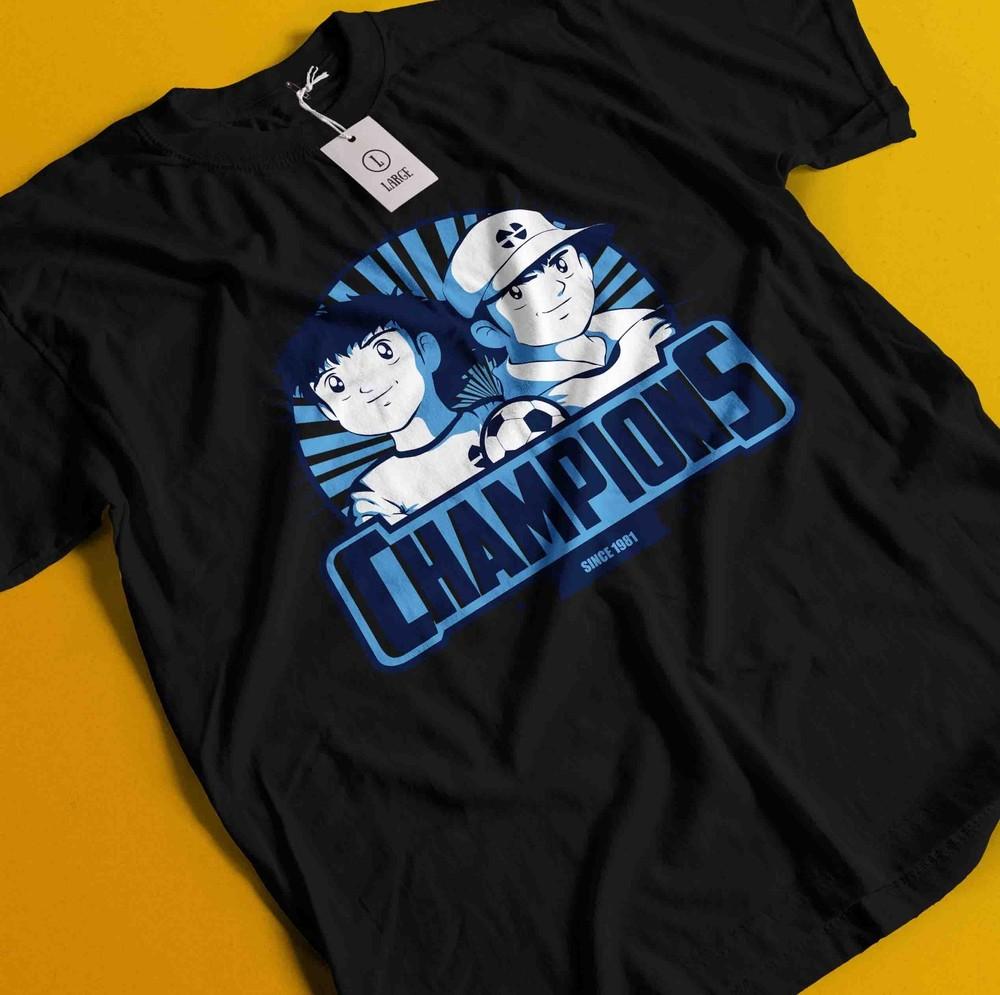 

Футболка Капитан Цубаса Футбол Футболка Манга Японское Аниме Футбол Унисекс Футболка XL