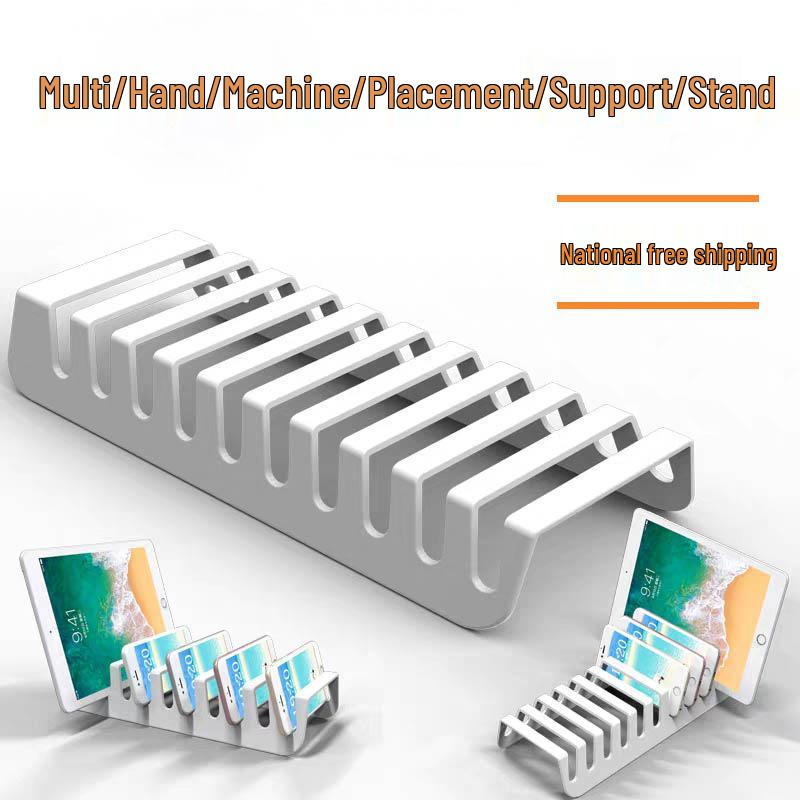 Acrylic Multi-Device Phone & Tablet Stand with Multiple Slots