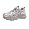 Dad shoes spring and summer new fashion color matching lace-up casual women's shoes student running sports shoes