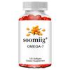 Omega 3-7-9 plant-based dietary supplement, beneficial for heart, hair, nail, and skin health, 120 softgels.