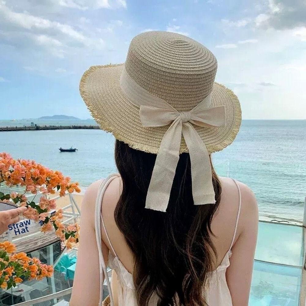 Cappello Panama Naturale Francese 54~58cm Versatile per Vacanze Protezione Solare