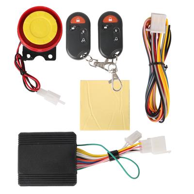 12V 125db Motorcycle Bike Security Alarm System Speaker 1Set Key Shell Engine Start Anti-theft Scooter Remote Control