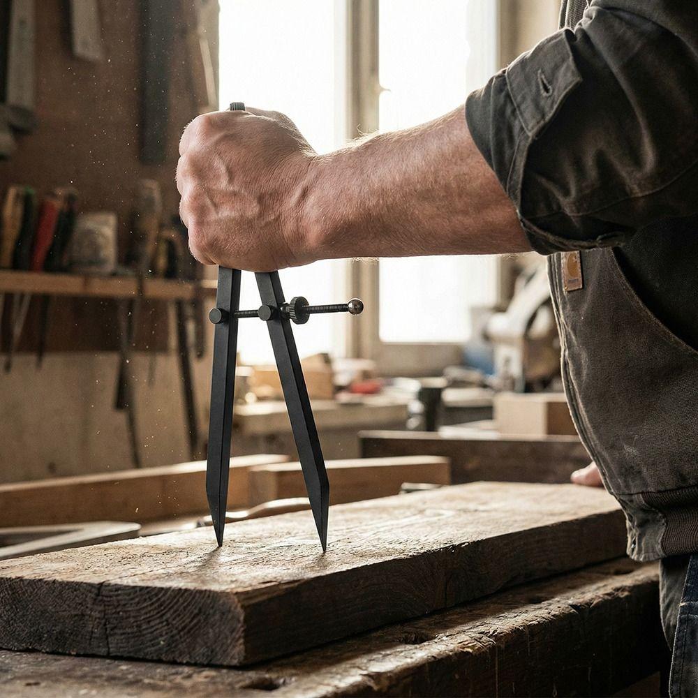 Metal Pencil Compass Marking Scribing Wing Divider Compass Scribe Compass Engineering