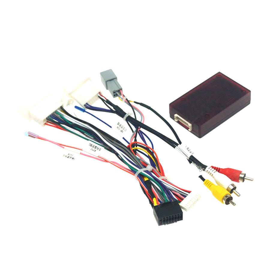 For 2014-16 Mitsubishi Outlander Pajero 16 Pin Wire Harness Power Cable + Canbus