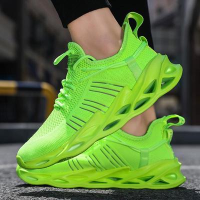 Nefes alabilen rahat açık koşu spor ayakkabı Flyknit spor ayakkabı erkek ayakkabısı 39-46