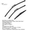 All Weather Performance Wipers 3Pcs/Set Beam Wiper Blades for Chery Tiggo 8 Plus Pro Natural Rubber MAX 2020-2024, 23"+18"+9" Front Rear Blades,