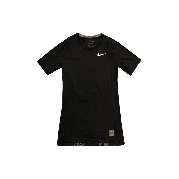 Nike Pro Men s Sports Running Fitness Training Tight Stretch Breathable Short-sleeved Black 933317-010 M