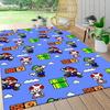 Mario Bros Adventure Carpet Rug Soft Washable Anti Slip Home Living Room Sofa Mats Personalized Christmas Rug