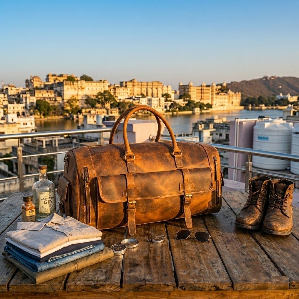 Torba podróżna ze skóry naturalnej Bagaż weekendowy Torba podróżna ze skóry bawolej