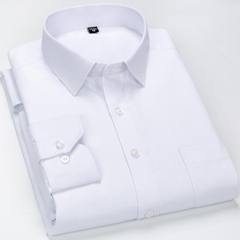 8XL 7XL 6XL Plus Size Men Long Sleeved Shirt  Mens Business Casual  Slim Fit Shirts Men Striped Dress Work Social Dress Shirt
