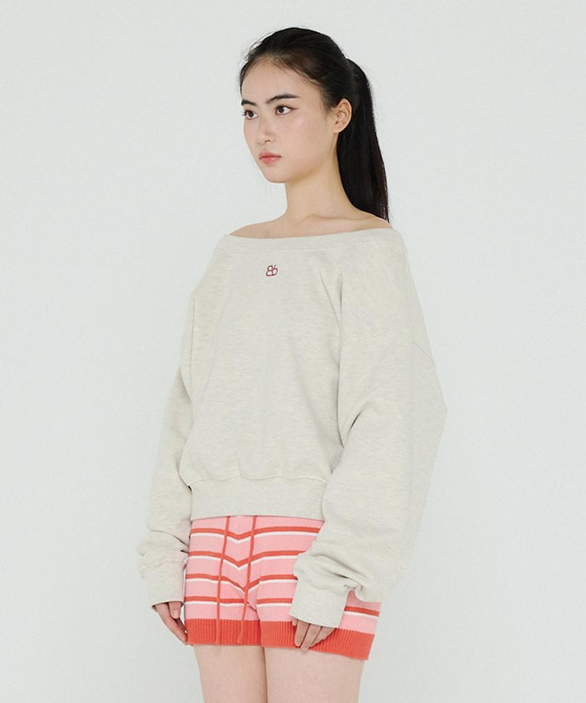Bb' BENETTON Striped Knit Shorts (Pink)