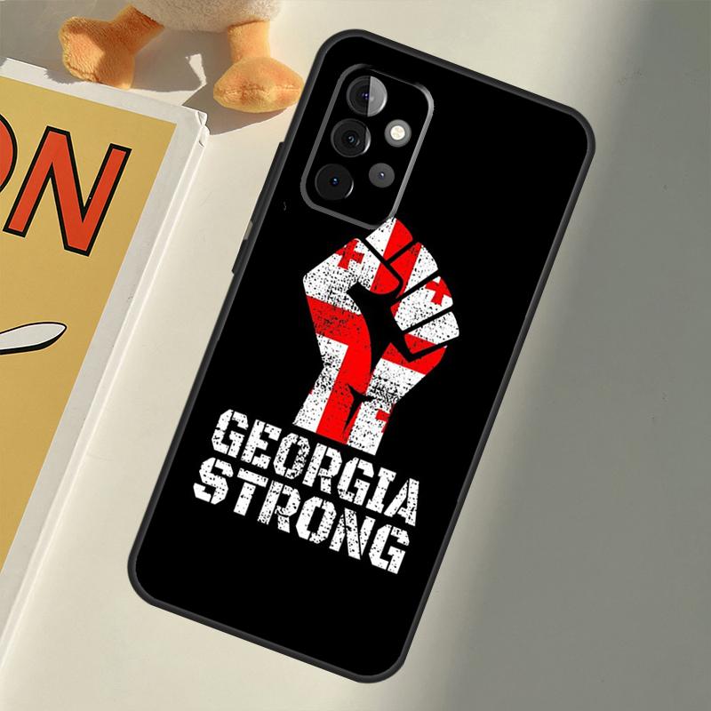 Georgia Flag For Samsung Galaxy A26 A16 A06 A56 A36 A05 A22 A32 A52 A54 A34 A14 A55 A15 A53 A33 A35 Case