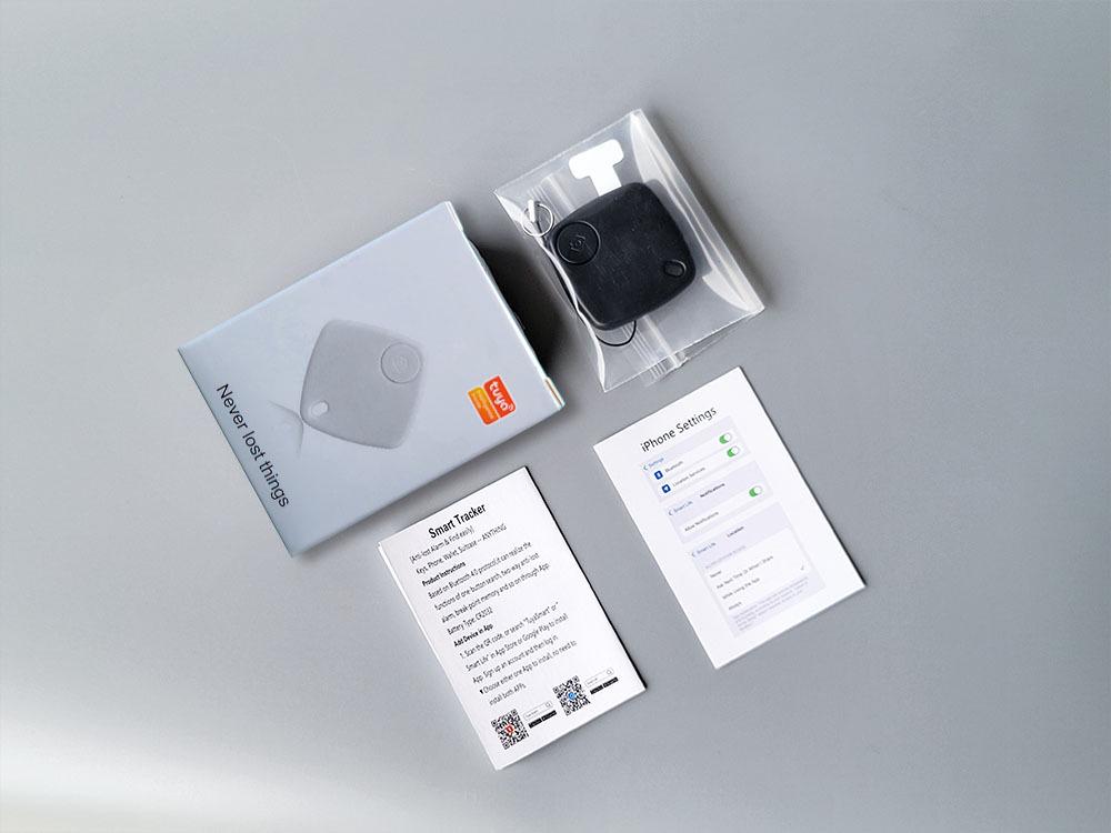 Tuya Smart: Apple & Android-compatible Bluetooth tracker for two-way search, anti-theft, and anti-loss.