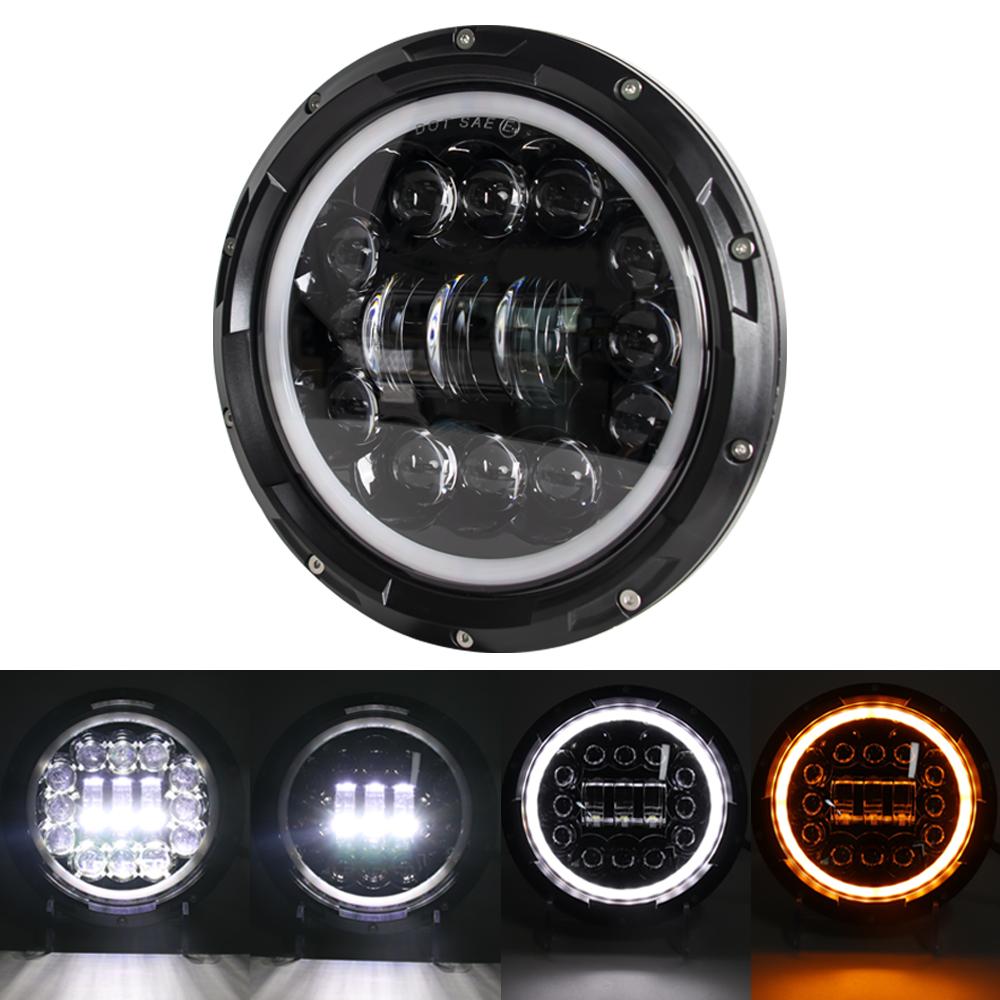 7 Zoll Motorrad LED Scheinwerfer für Motorrad JEEP Wrangler JK Harley Touring Classic Electra Road King Yamaha 7 Zoll Scheinwerfer