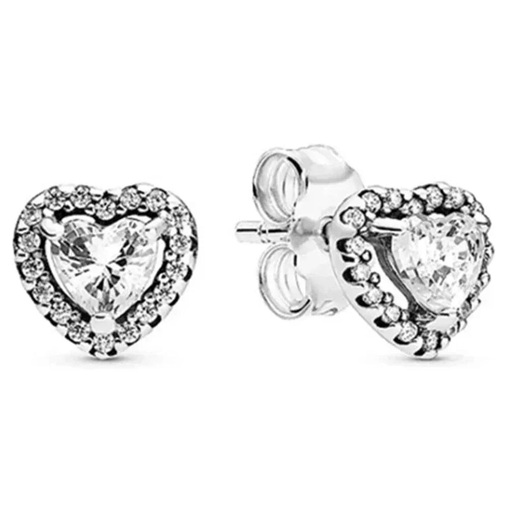 925 Silver Pink Bow Jewelry Set Ring Earrings Bracelet Necklace for Women Birthday Gift