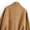 2026 Spring New European and American Cross-border Women's Clothing Suede Texture Effect Wrap Jacket W09 12047