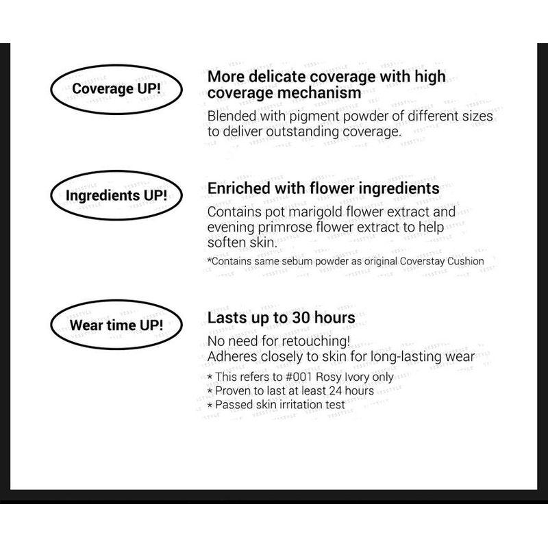 PONY EFFECT - Coverstay Cushion Foundation EX - 4 Colors