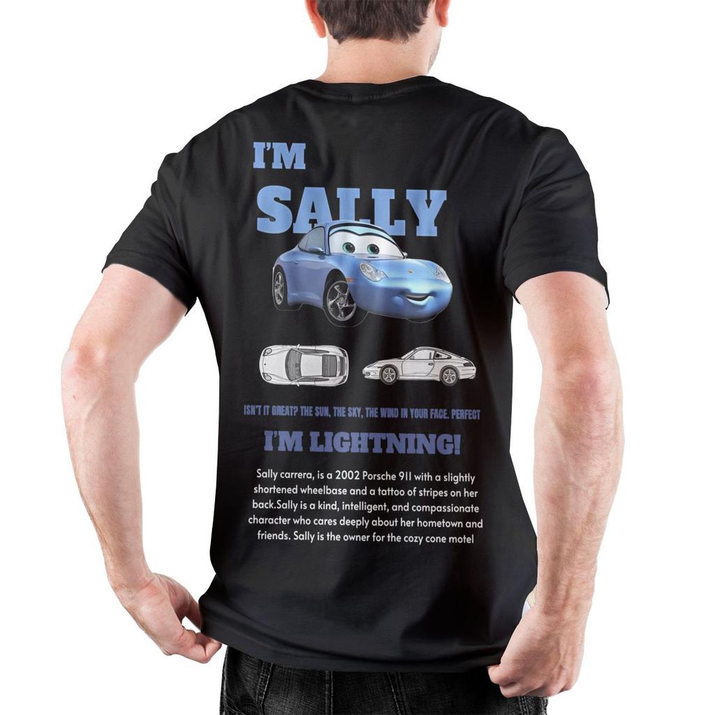 Koszulka z Lightningiem McQueenem i Sally Koszulka Merch Outfit dla Mężczyzn Kobiet Koszulki Sally i McQueena na Prezent dla Pary Koszulka Z Nadrukiem z Tyłu