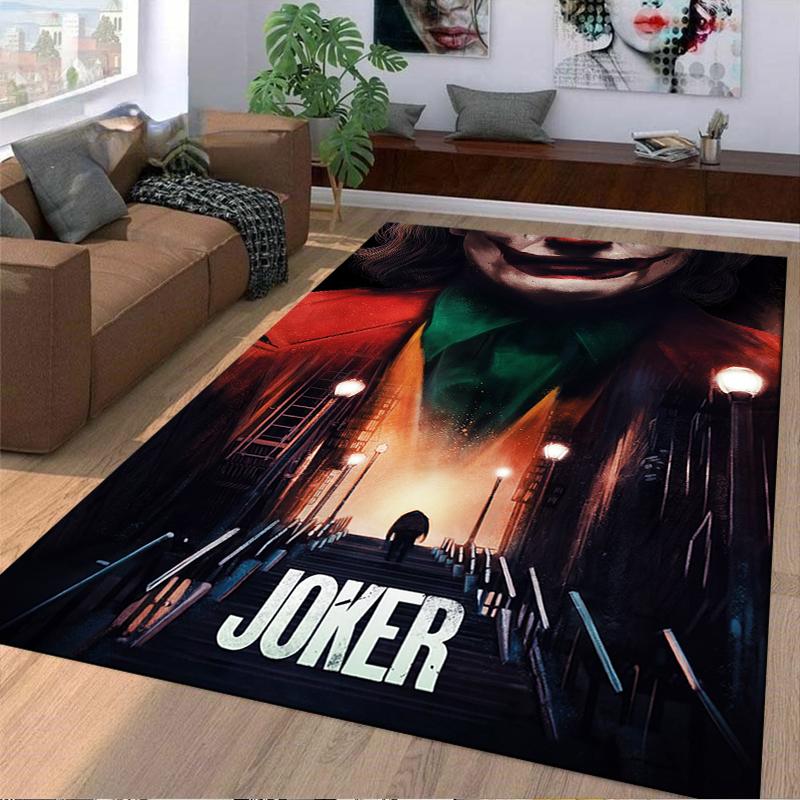 Glamorous Joker Carpet, Dramatic Home Decor Suitable for Use As an Anti-slip Game Mat for Living Room and Bedroom Sofas