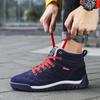 Boots Winter 2024 Fashion Men's Low Help Sneakers Board Shoes Outdoor Anti-skid Warm Cotton Shoes Snow Casual Work Ankle Boots