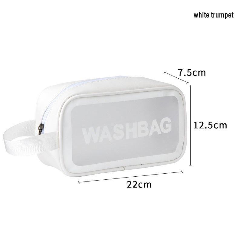 Transparent PVC Makeup Bag: Wet/Dry Separation, Large Capacity, PU Travel Cosmetic Organizer