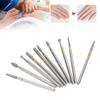 10Pcs Nail Drill Bits Milling Burr Grinder Multi Shape Removal Polishing Manicure Tools