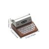 Wood Table Stand Card Holder Typewriter Shape Desktop Ornament Creative Photo Clips Holder  School