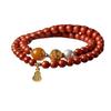 Natural Southern Red Agate Bracelet for Women, Multi-loop Red Bracelet Accessory, Birthday Gift for Best Friend