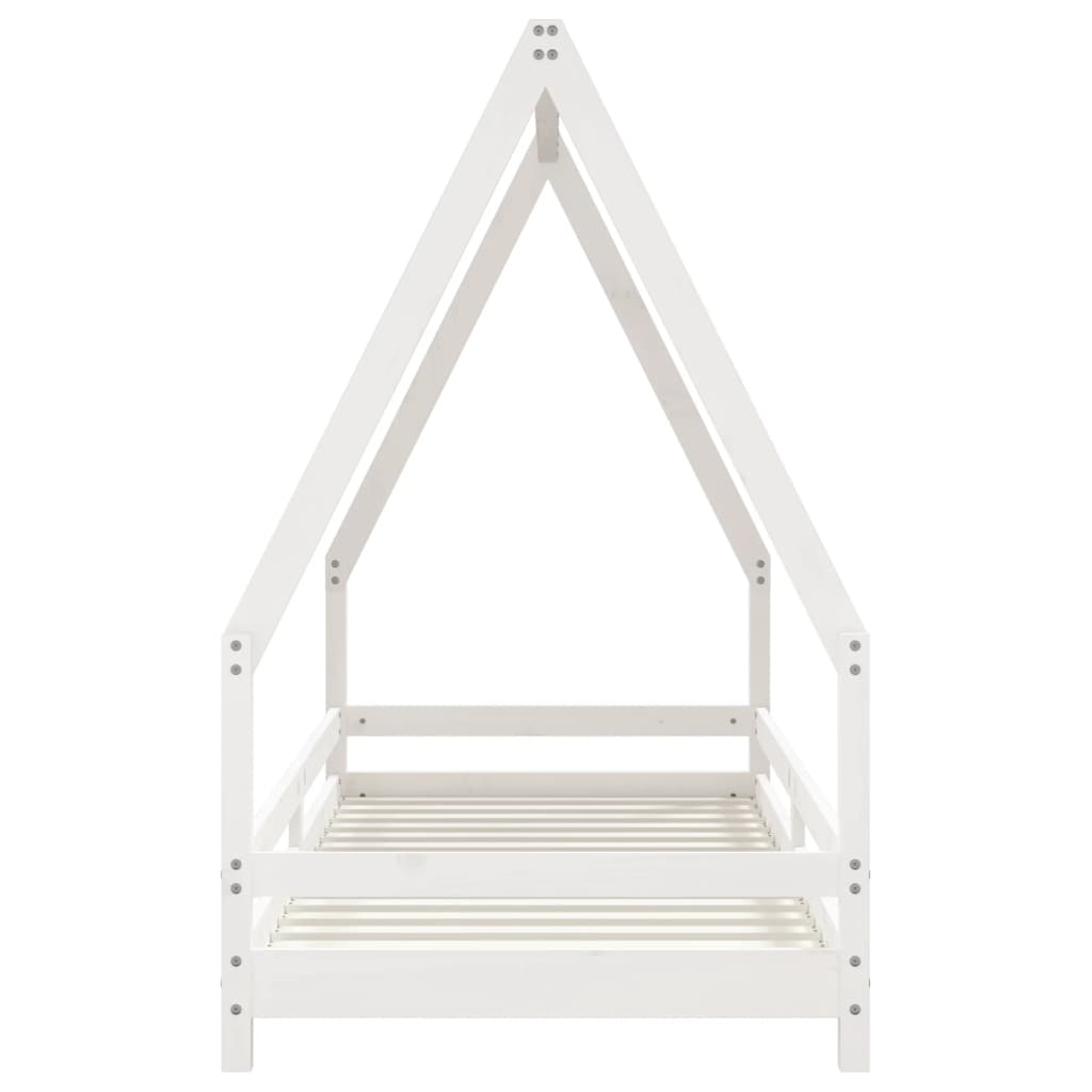 Children s Bed White 80x200 cm Solid Wood Pine